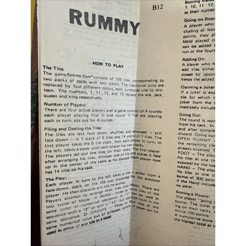 Vintage Rummikub Rummy Tile Game With Carry Case 106 Tiles - Picture 3 of 16